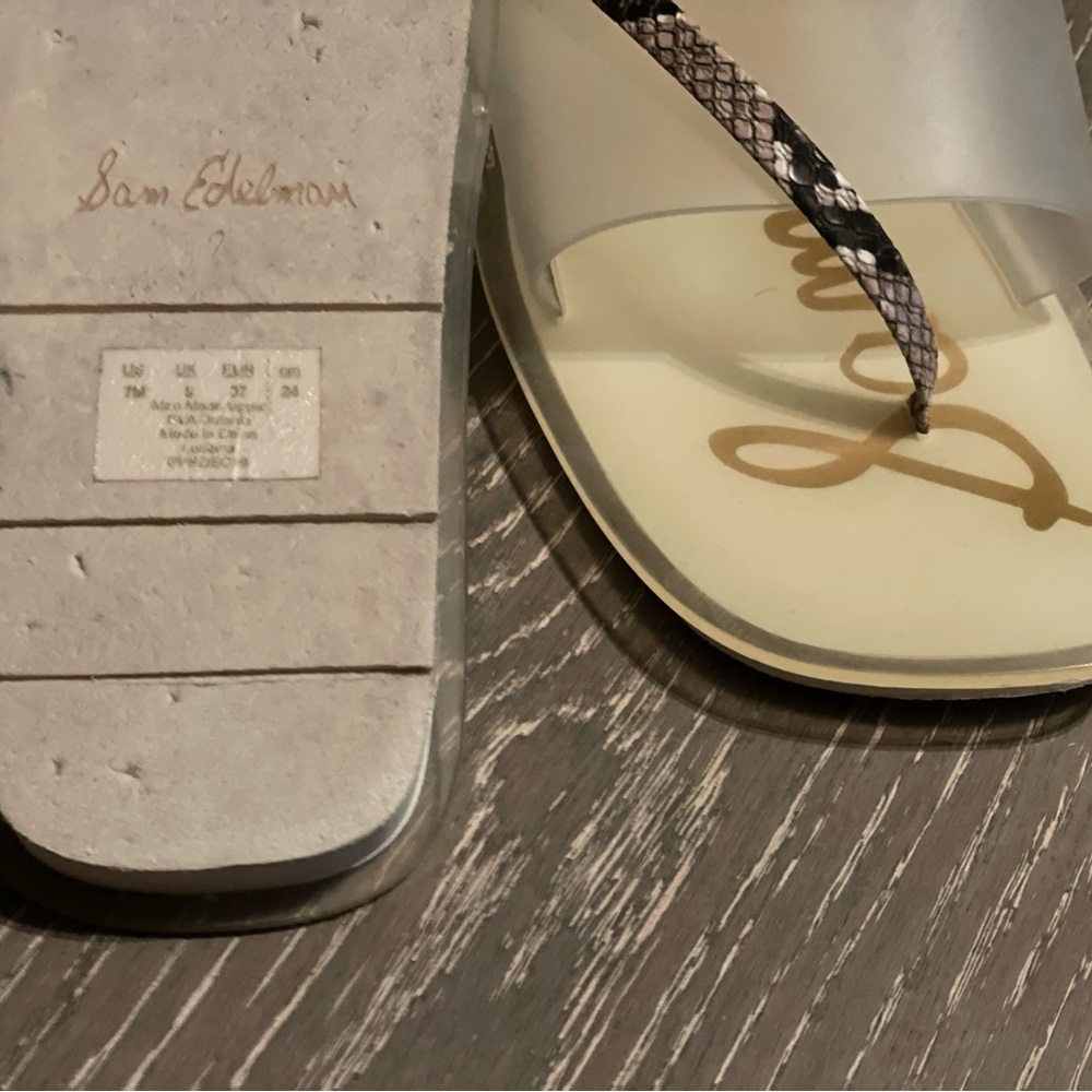 See through sandals